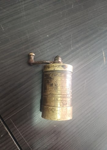 Pirinç Antika Geleneksel Kahve Değirmeni - Görsel 3