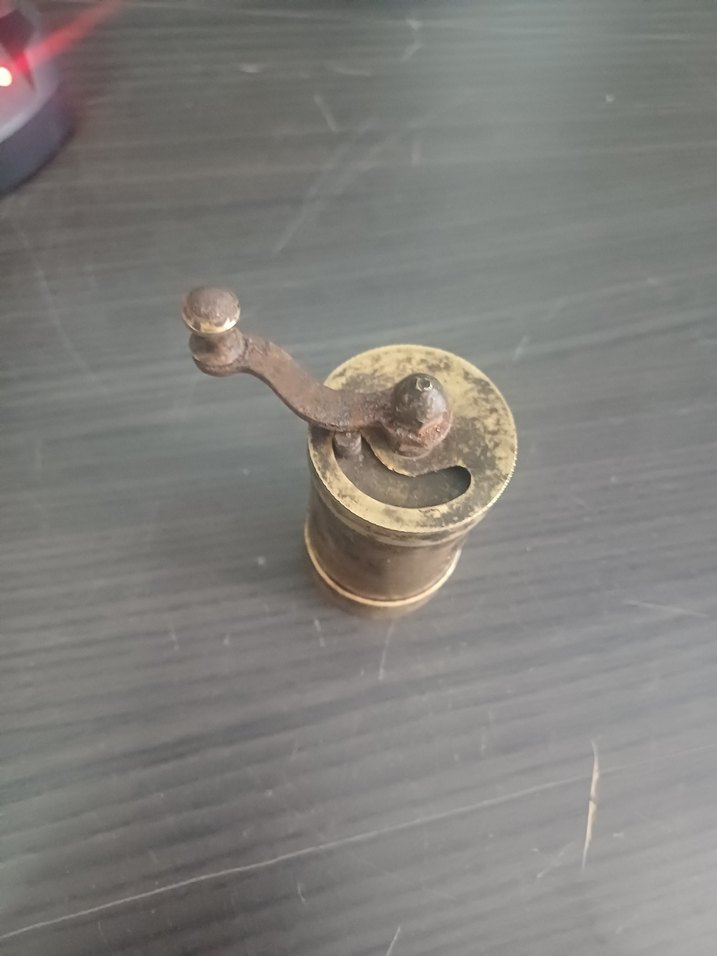 Pirinç Antika Geleneksel Kahve Değirmeni - Görsel 4