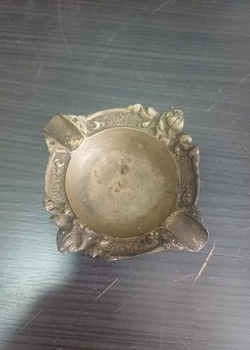 Pirinç malzeme Desenli Klasik Küllük Antika - Görsel 4