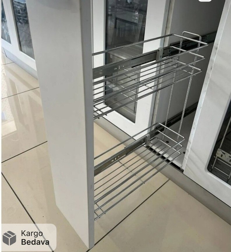 Gri Metal Mutfak Rafı iki adet - Görsel 2