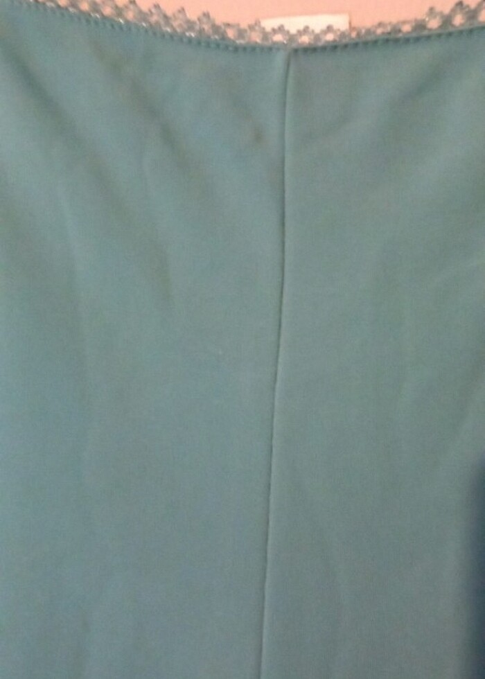 İkili abiye kiyafer tül ve boncuklarla süslü göbeği saklayan çok - Görsel 3