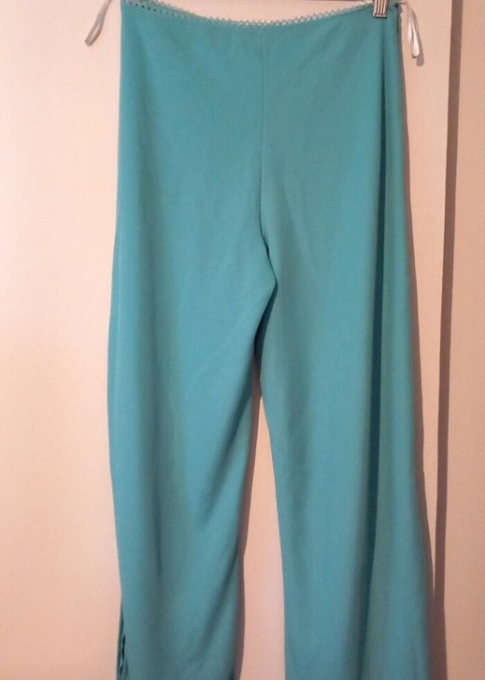 İkili abiye kiyafer tül ve boncuklarla süslü göbeği saklayan çok - Görsel 4