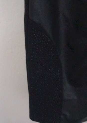 Siyah Deri Hamile Dar Kesim Pantolon - Görsel 3