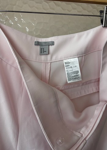 H&M H&M Kadın Pudra Midi Kumaş Pantolon