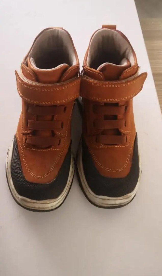 Erkek Çocuk içi polarlı Kahverengi Spor Botlar - Görsel 3