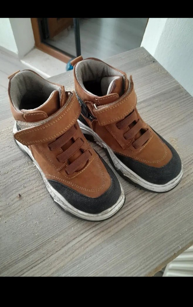 Erkek Çocuk içi polarlı Kahverengi Spor Botlar - Görsel 2