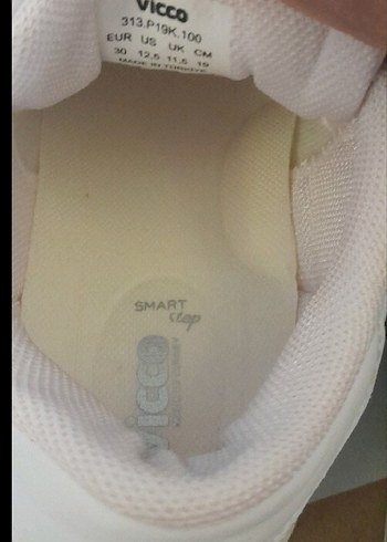 Vicco Beyaz Erkek Çocuk Işıklı, Cırt Cırtlı Spor Ayakkabı - Görsel 4