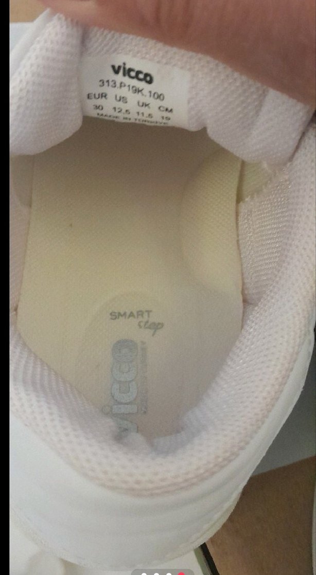 Vicco Beyaz Erkek Çocuk Işıklı, Cırt Cırtlı Spor Ayakkabı - Görsel 4