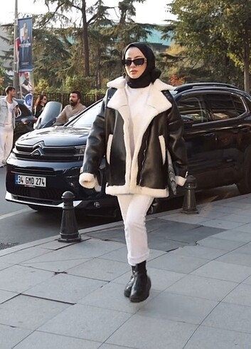 diğer Beden Deri mont