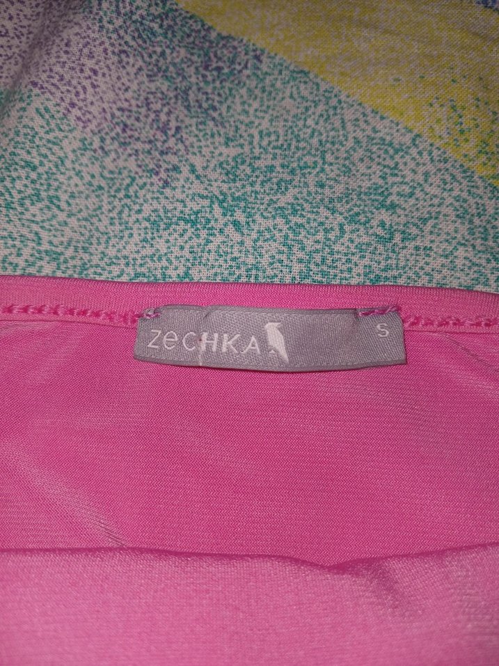 Pembe Straplez crop - Görsel 4