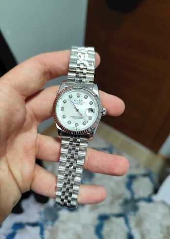Rolex Erkek Klasik Beyaz Saat