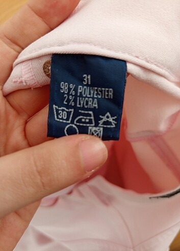 31 Beden Red Apple marka pembe pantolon 