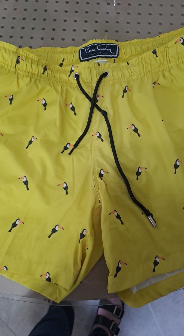 Sarı Mini Desenli Erkek Mayo - Görsel 3