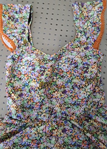 Renkli Volanlı Mini Bohem Kadın Mayo - Görsel 2