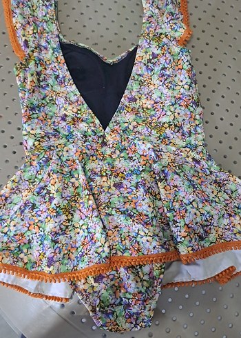 Renkli Volanlı Mini Bohem Kadın Mayo - Görsel 4