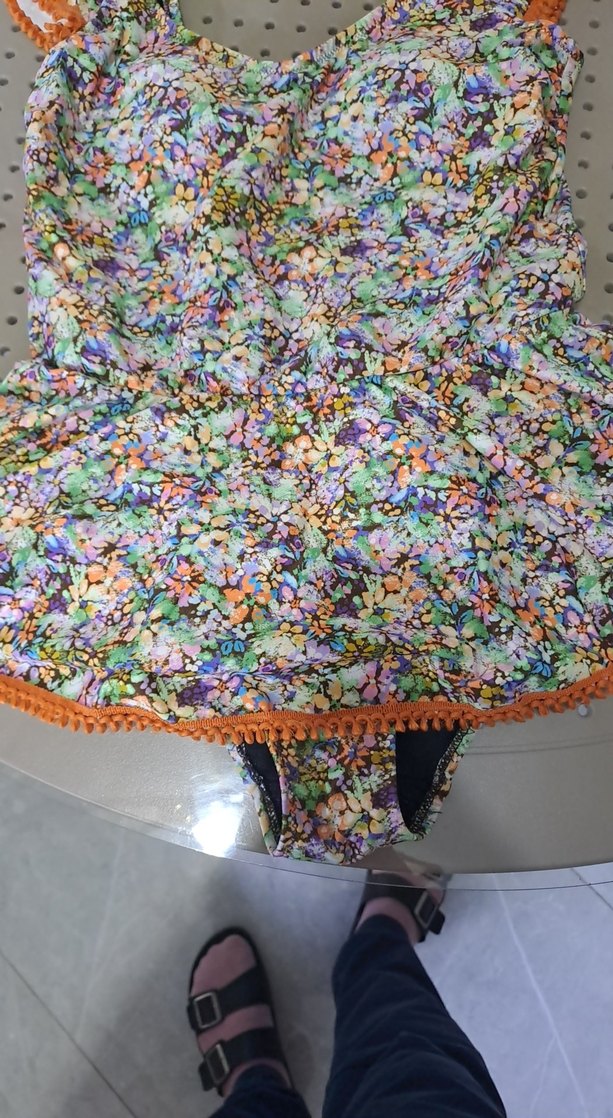 Renkli Volanlı Mini Bohem Kadın Mayo - Görsel 3