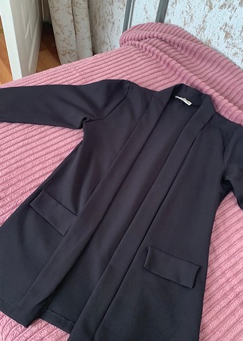 Gri Uzun Kadın Ofis ceketi S-M beden