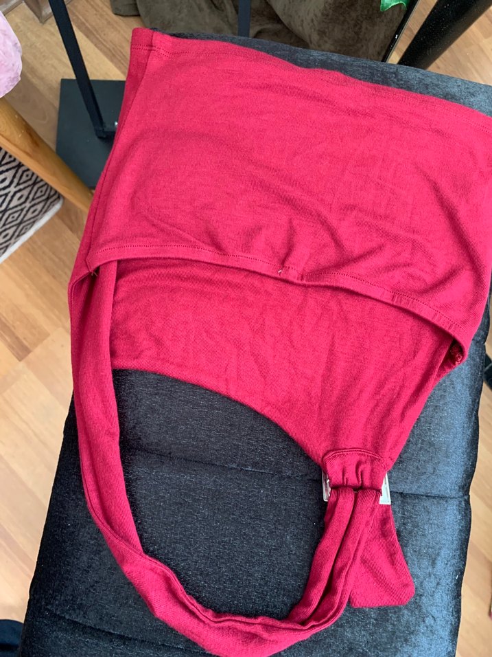 Bordo crop askısız Gri Detaylı - Görsel 2