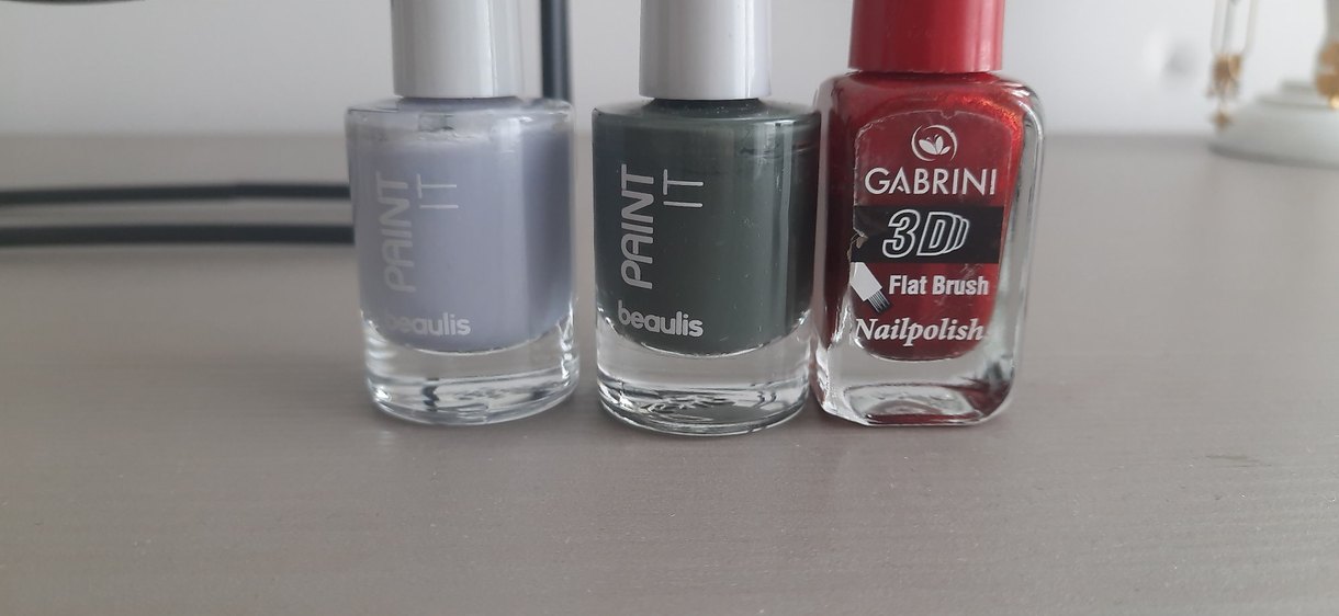 Gabrini 3D Kırmızı Oje ve Beaulıs Gri Oje Seti - Görsel 3