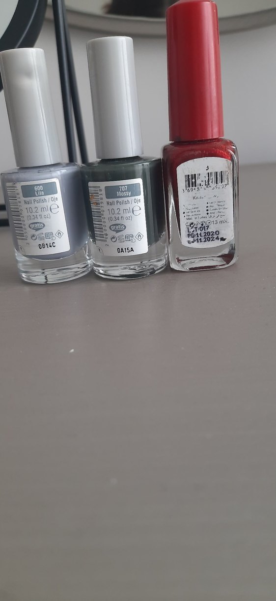 Gabrini 3D Kırmızı Oje ve Beaulıs Gri Oje Seti - Görsel 2