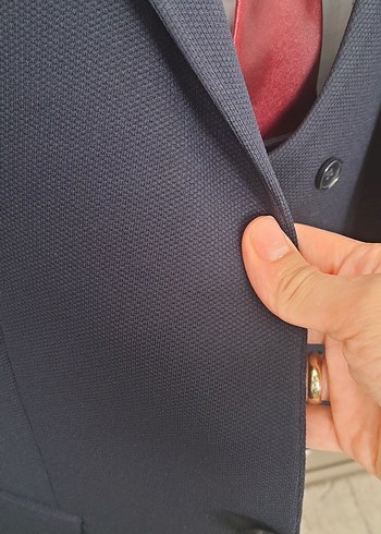 Klasik Lacivert Erkek Takım Elbise - Görsel 5