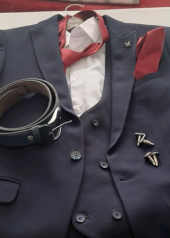 Klasik Lacivert Erkek Takım Elbise - Görsel 8