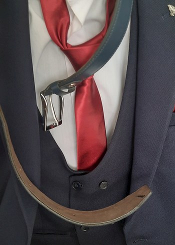 Klasik Lacivert Erkek Takım Elbise - Görsel 3