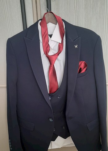 Klasik Lacivert Erkek Takım Elbise - Görsel 7