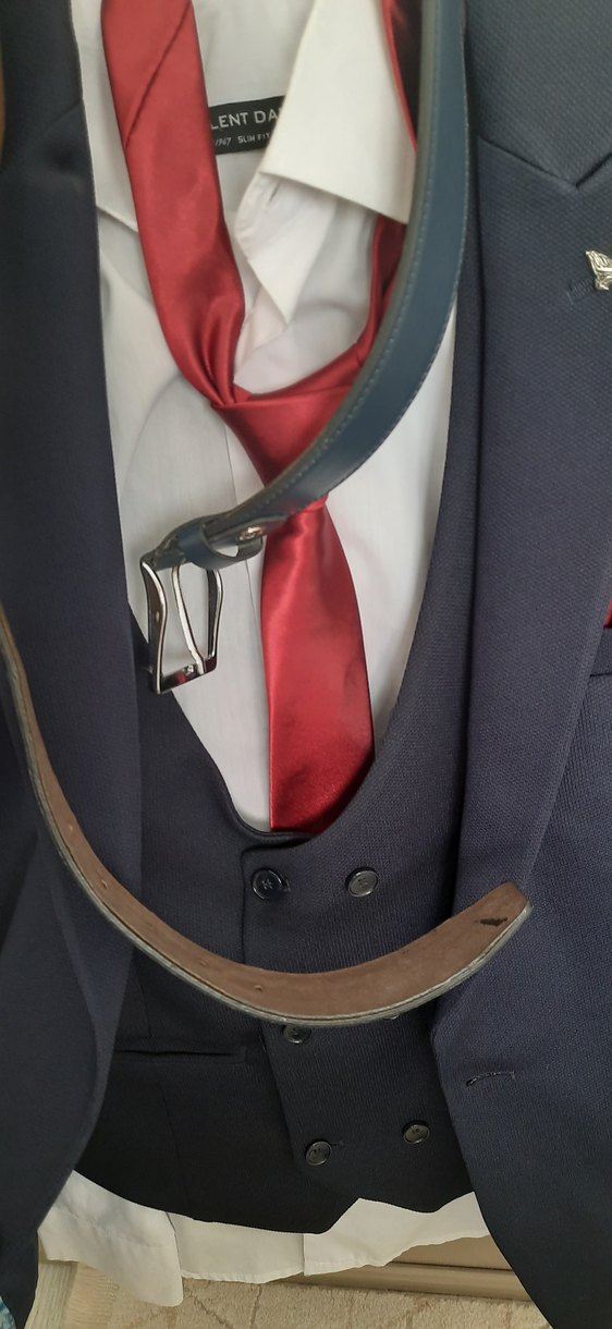 Klasik Lacivert Erkek Takım Elbise - Görsel 3