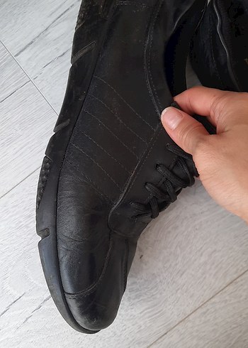 Siyah Bağcıklı Erkek Klasik Spor Ayakkabı - Görsel 2