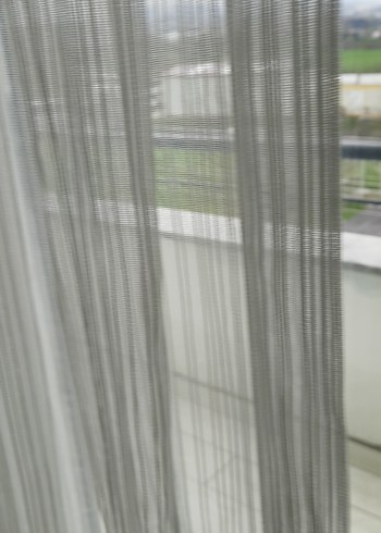 Beyaz Modern Tül Perde - Görsel 4