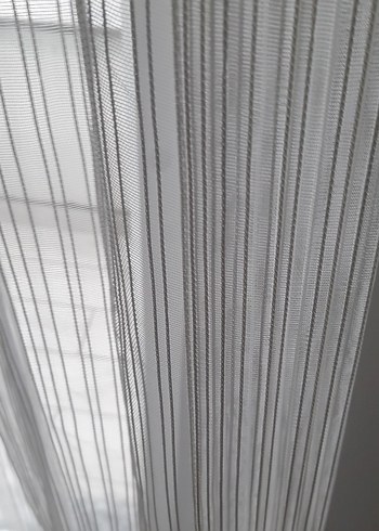 Beyaz Modern Tül Perde - Görsel 6