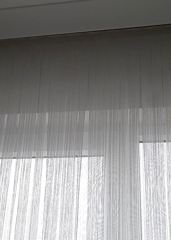 Beyaz Modern Tül Perde - Görsel 5