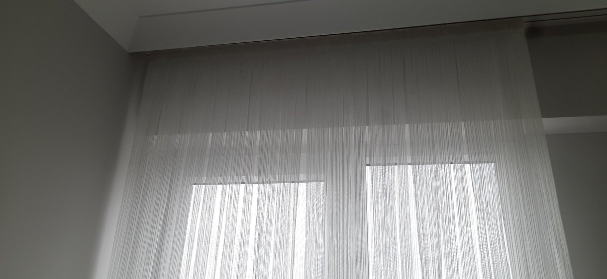 Beyaz Modern Tül Perde - Görsel 5