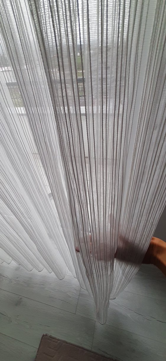 Beyaz Modern Tül Perde - Görsel 3