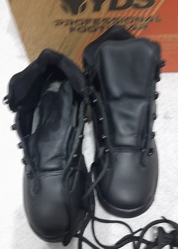 YDS Siyah Bağcıklı Erkek Kauçuk Bot - Görsel 2