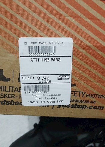 YDS Siyah Bağcıklı Erkek Kauçuk Bot - Görsel 7