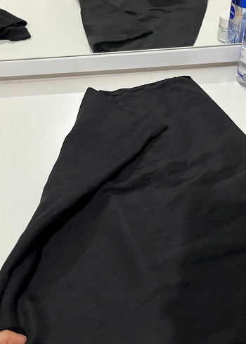 Kadın Siyah Elastik Kumaş şal - Görsel 2