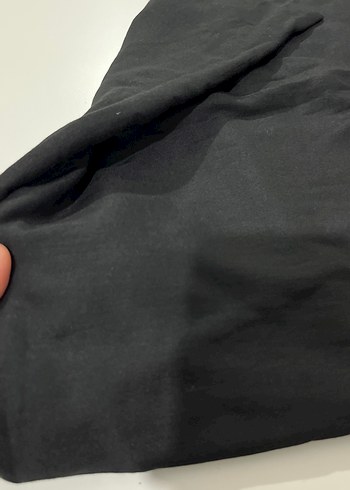 Kadın Siyah Elastik Kumaş şal - Görsel 3