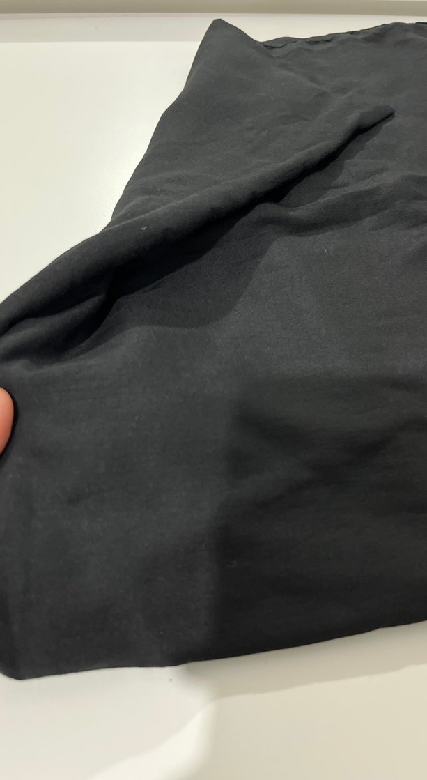 Kadın Siyah Elastik Kumaş şal - Görsel 3