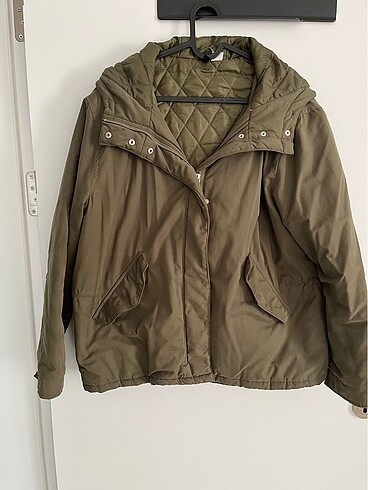 m Beden H&M Yeşil Mont