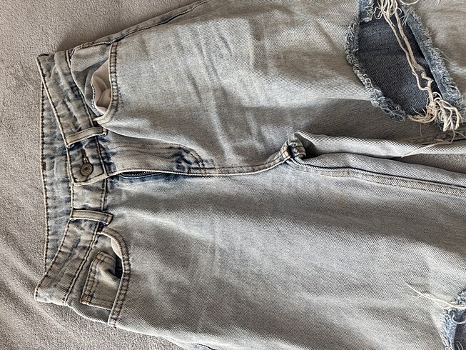Zara wide leg yırtık pantolon