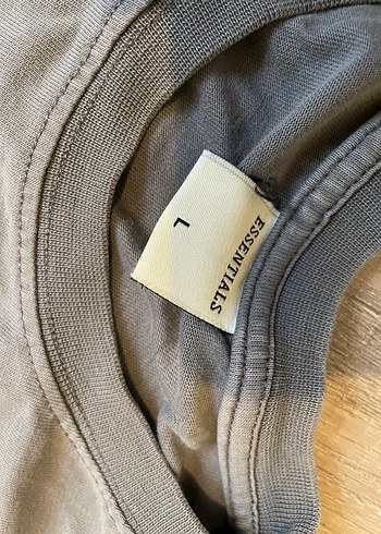 Gri Erkek Kısa Kollu Pamuklu Tişört - Görsel 3