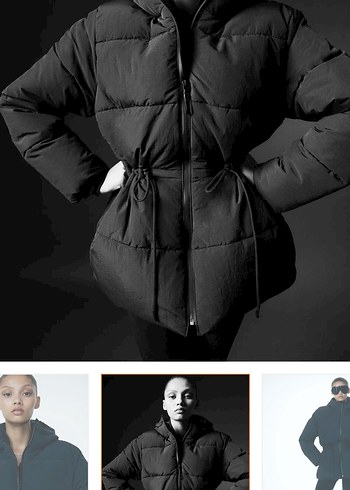 m Beden siyah Renk H&M Şişme Mont