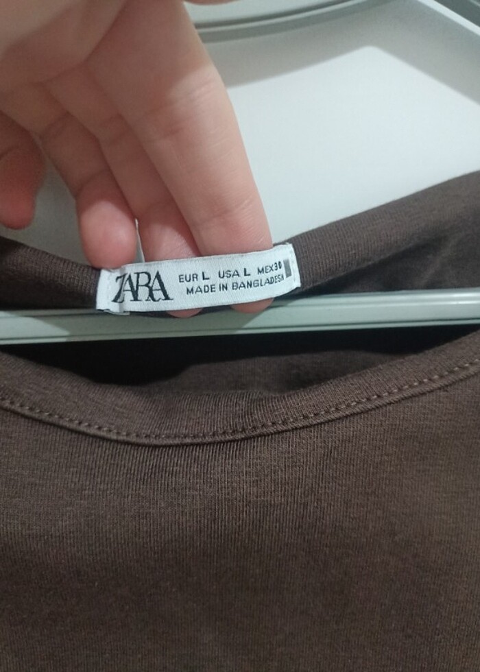 Zara kahverengi elbise midi - Görsel 5