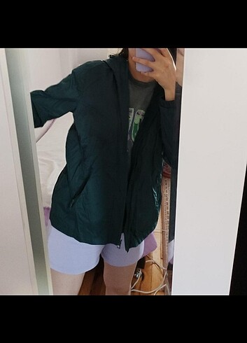 Yesil çift taraflı yagmurluk - Görsel 5