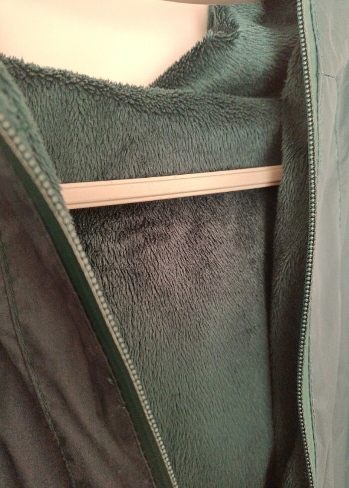 Yesil çift taraflı yagmurluk - Görsel 4