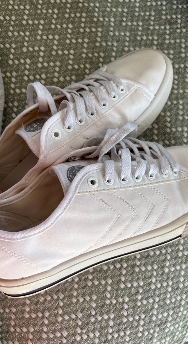 Kadın Beyaz Bağcıklı Sneaker Spor Ayakkabı - Görsel 4