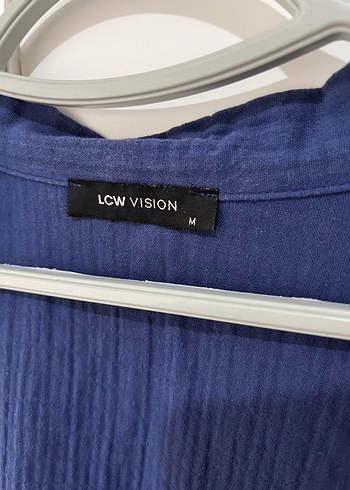 Kadın Mavi müslin Kimono ceket düğmesiz - Görsel 4