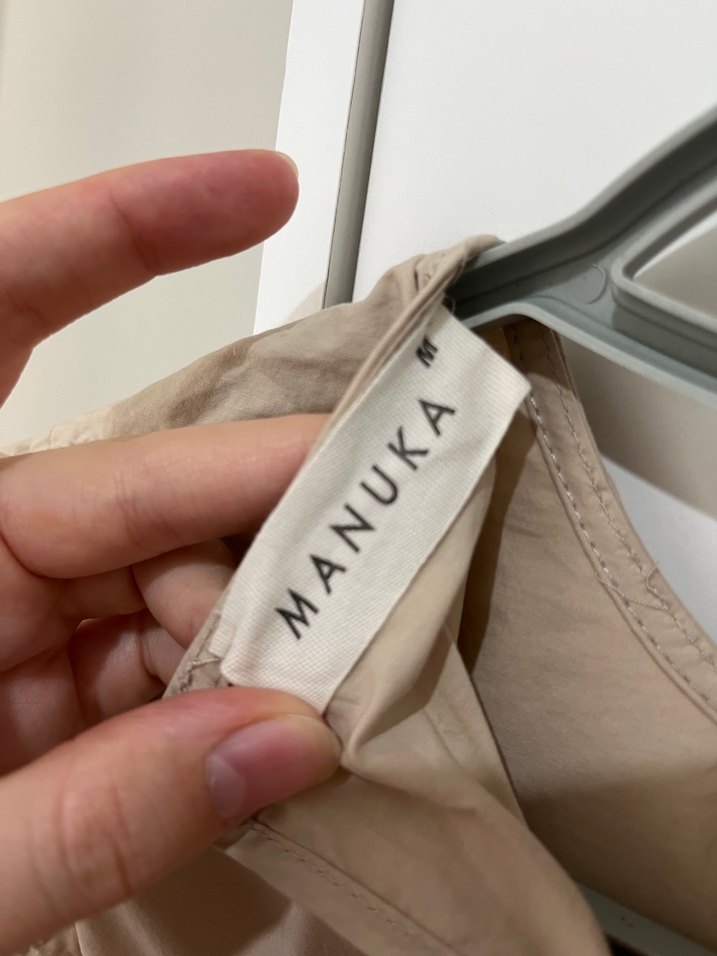 Manuka poplin camel Elbisesi - Görsel 3